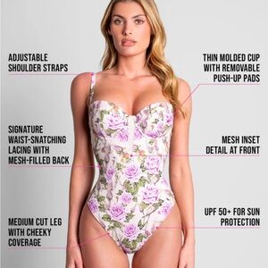 TA3 Brazilian Bombshell - Purple One Piece Swimsuit